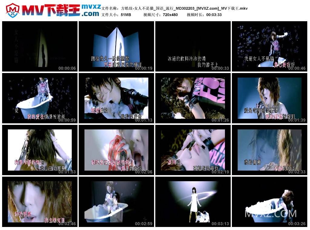 方皓玟-女人不是猫_国语_流行_MD302203